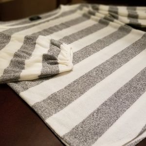 Vici Striped Balloon Sleeve Sweater